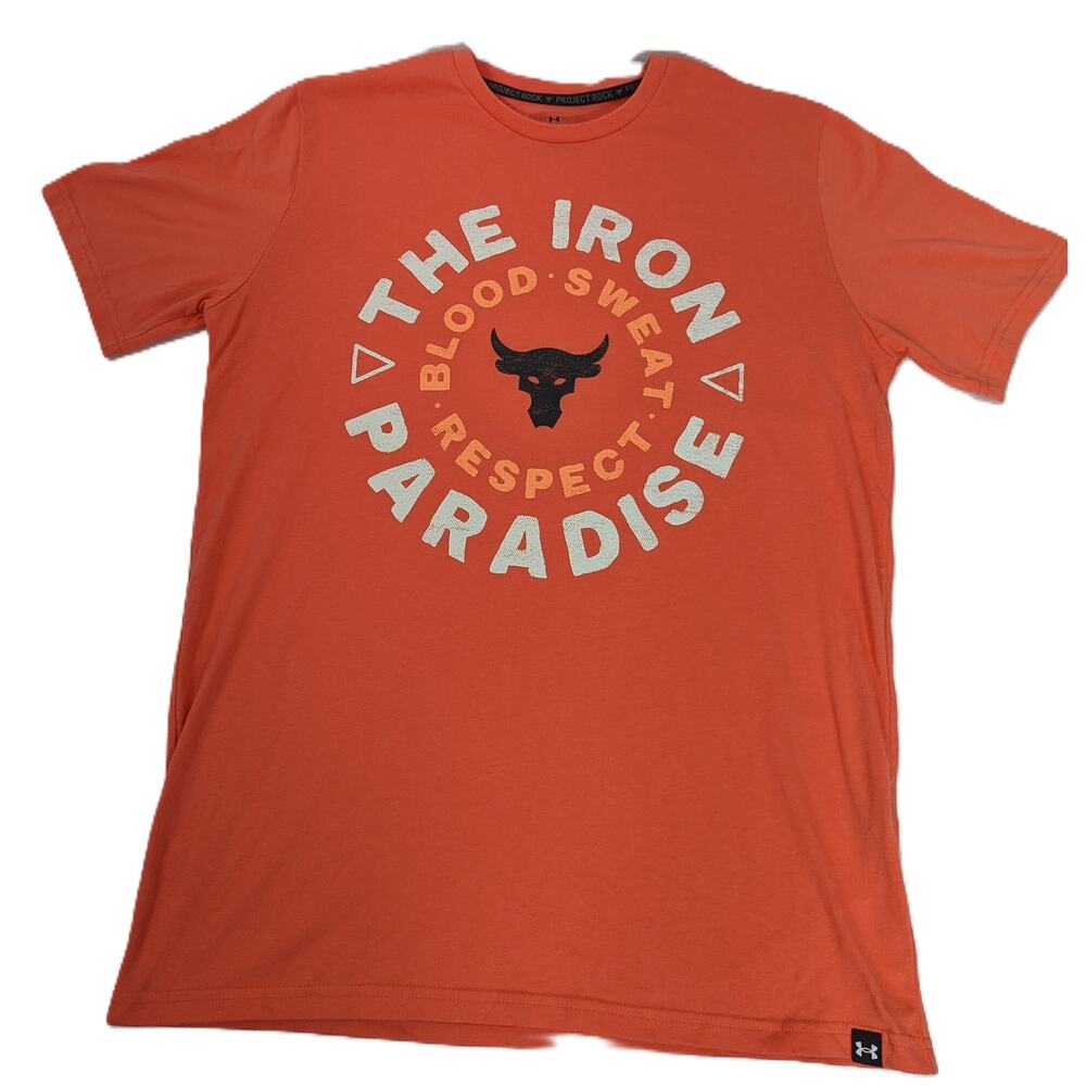 Men's Under Armour Project Rock Iron Paradise Short Sleeve T-shirt Size M